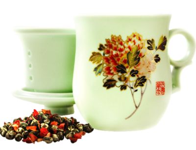 Song Dynasty Golden Peony Tea Mug